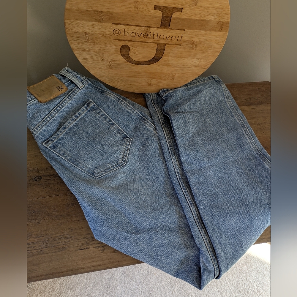 Banana Republic Light Blue Straight Leg Jeans, 100% cotton